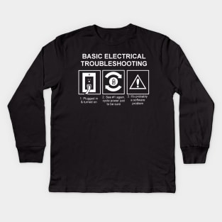 Basic Electrical Troubleshooting Kids Long Sleeve T-Shirt